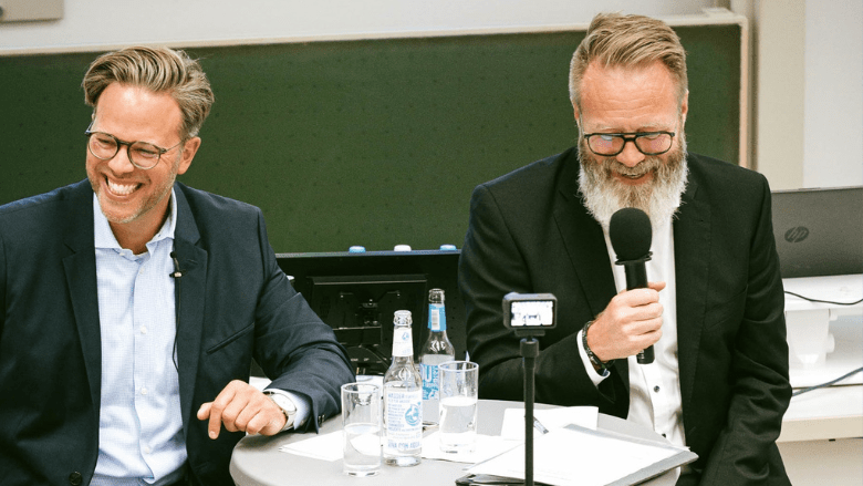 Claus Ruhe Madsen beim Unternehmertalk in Wedel
