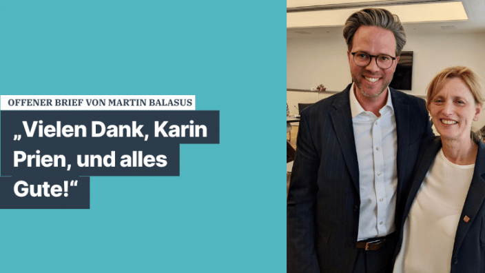 Vielen Dank, Karin Prien