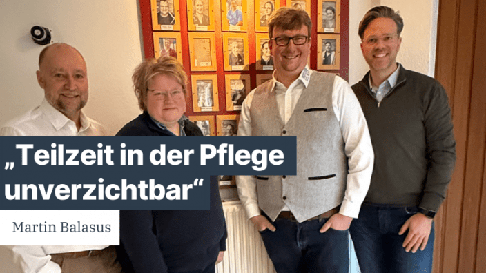 Teilzeit in der Pflege unverzichtbar